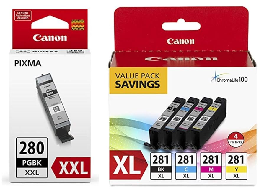Amazon.com: Canon CLI-281 XL BKCMY 4-Color Ink Tank Value